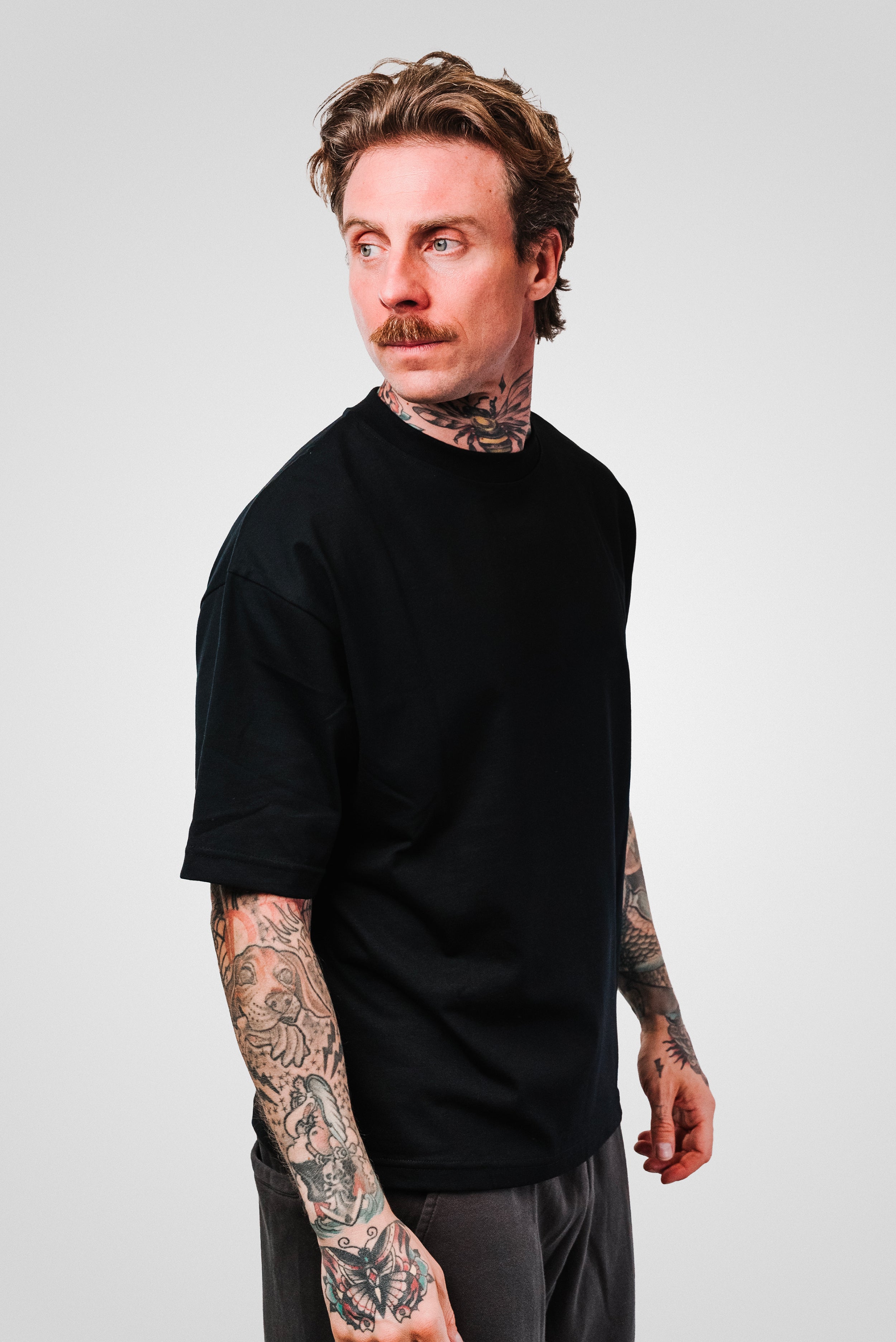 COME TI SOFFRO LEOPARD TEE BLACK - Replacement Brand