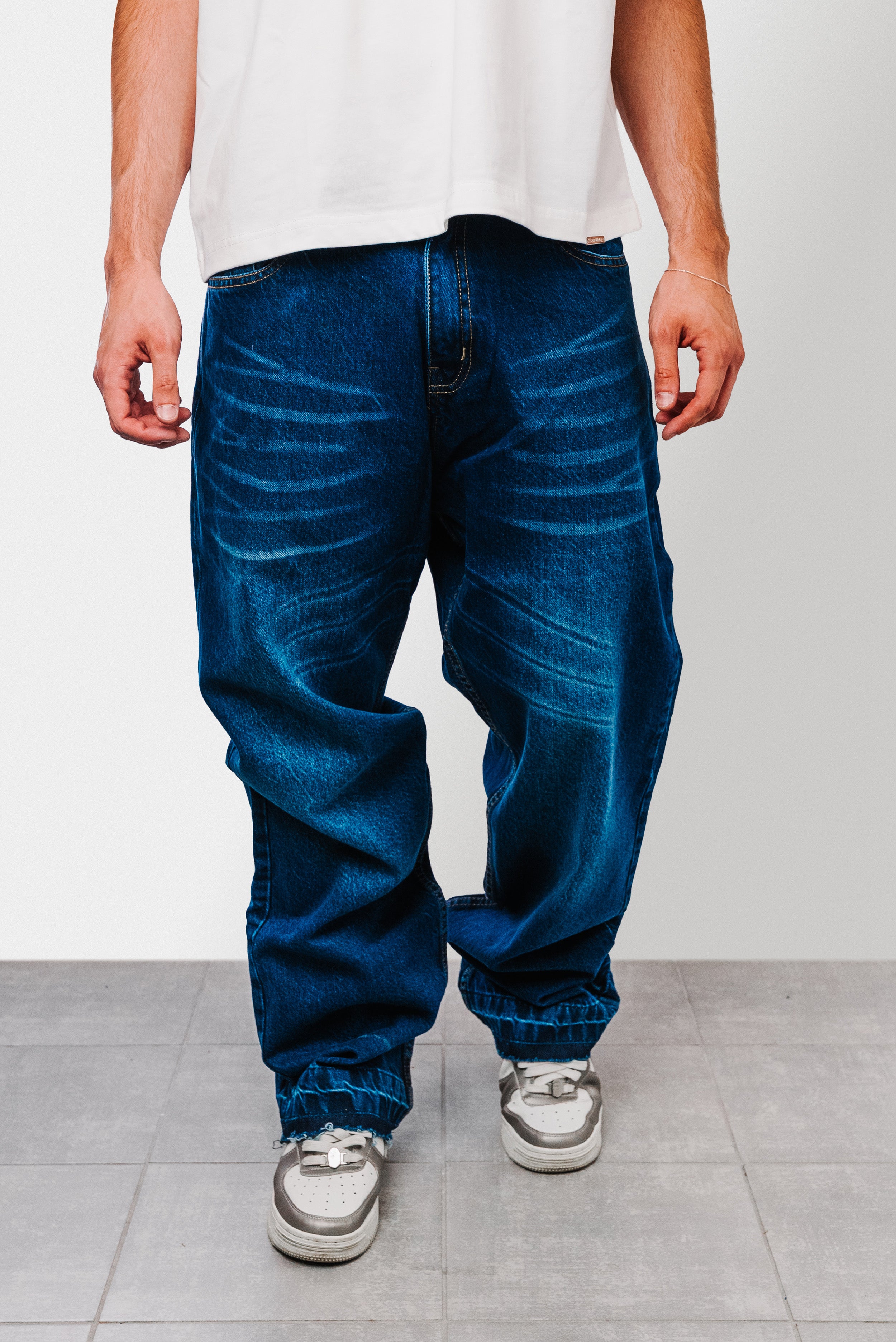JEANS WASHED BLU - ALESSIO GIFFI