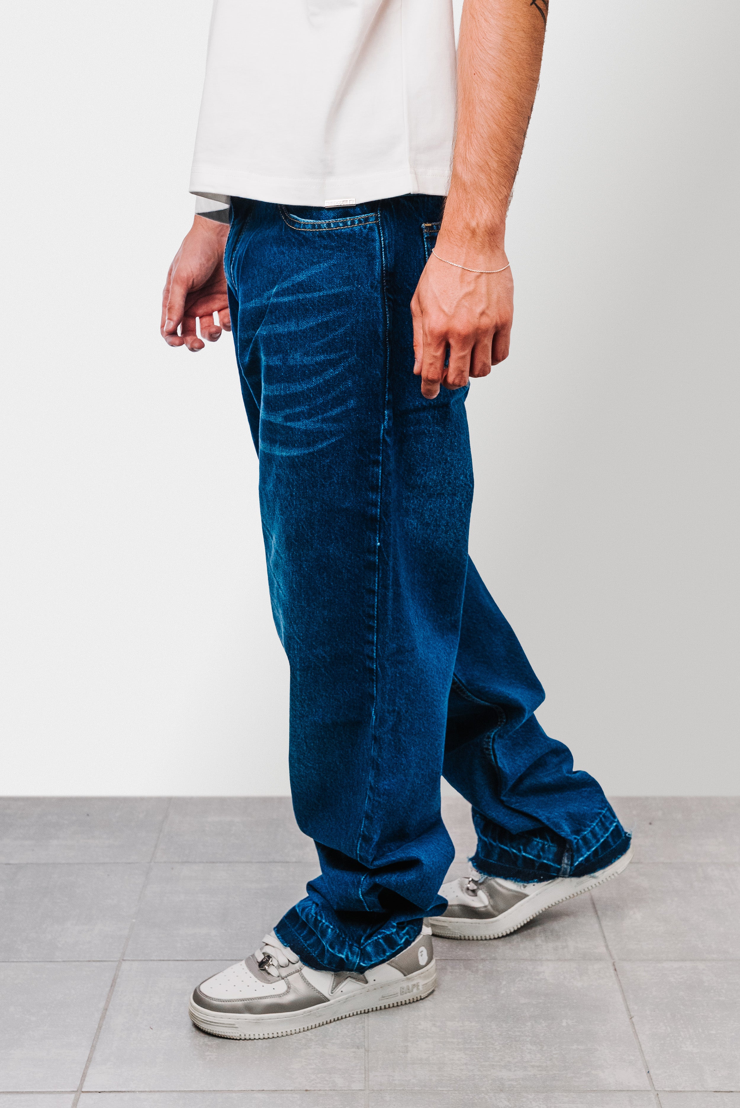 JEANS WASHED BLU - ALESSIO GIFFI