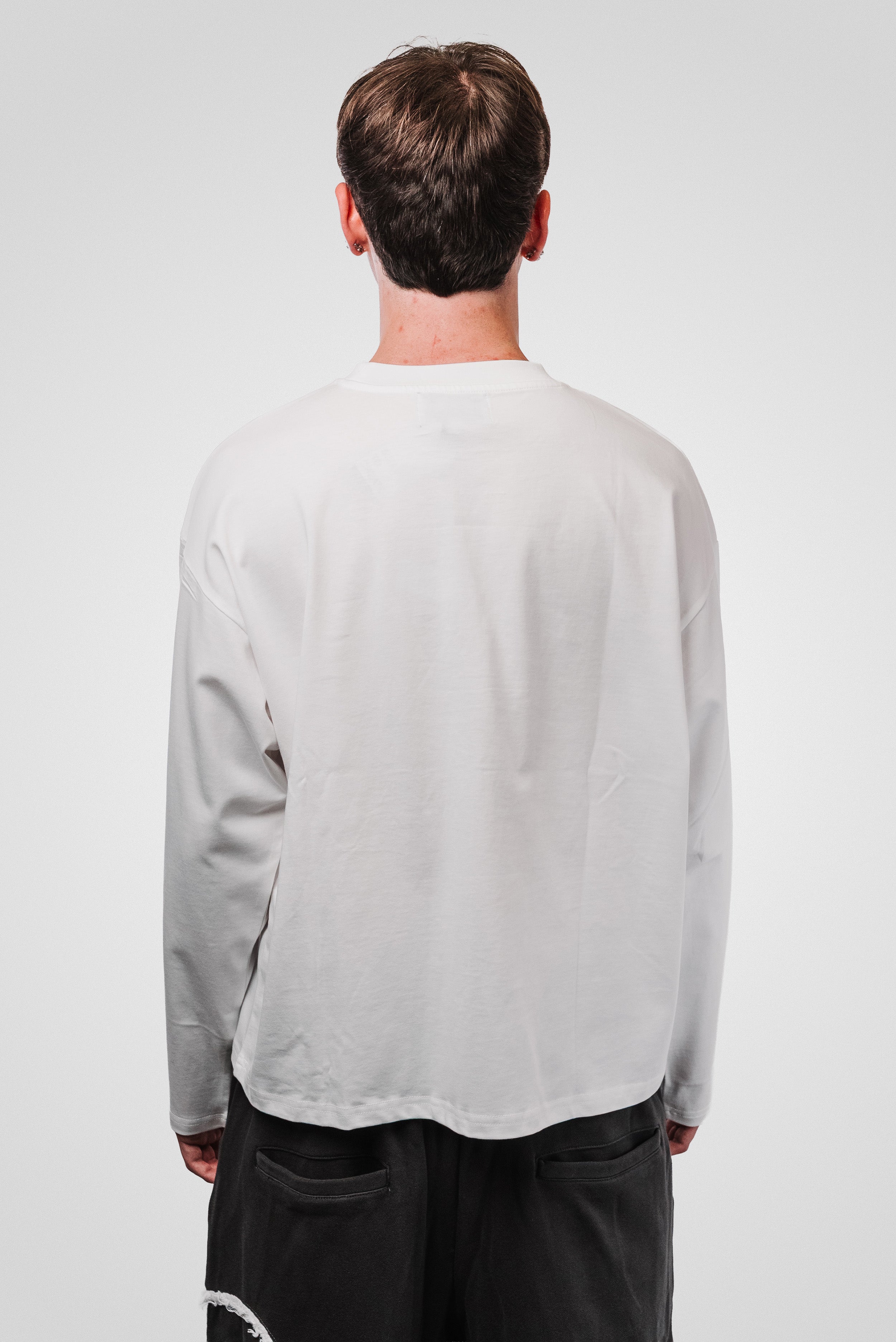 CEST LA VIE WHITE BOXY LONGSLEEVE - TheDoubleE