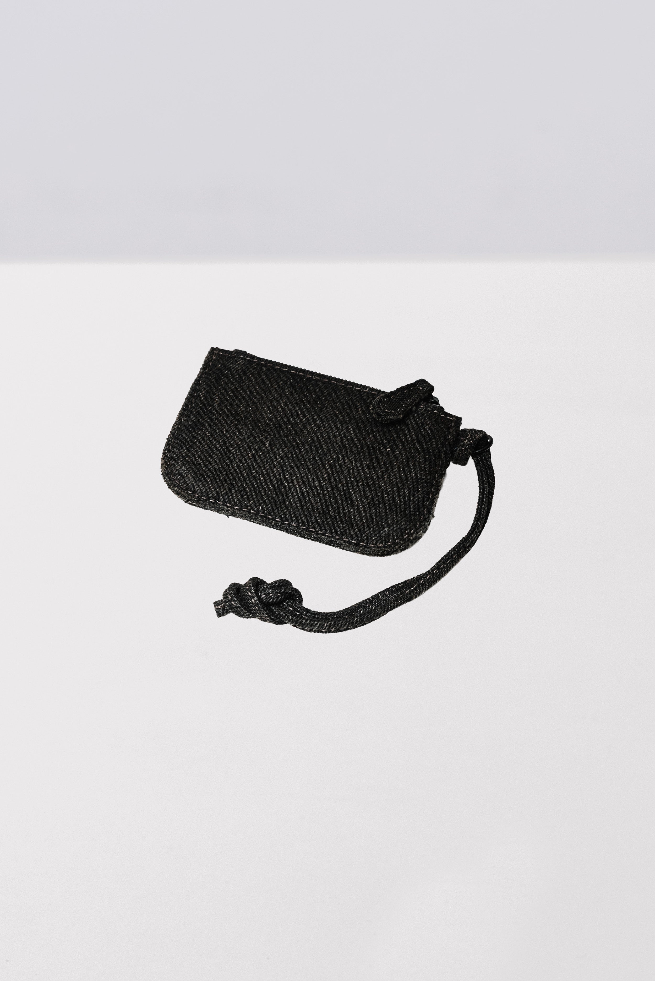 BALENCIAGA LECAGOLE CARDHOLDER DENIM CRYSTAL BLACK