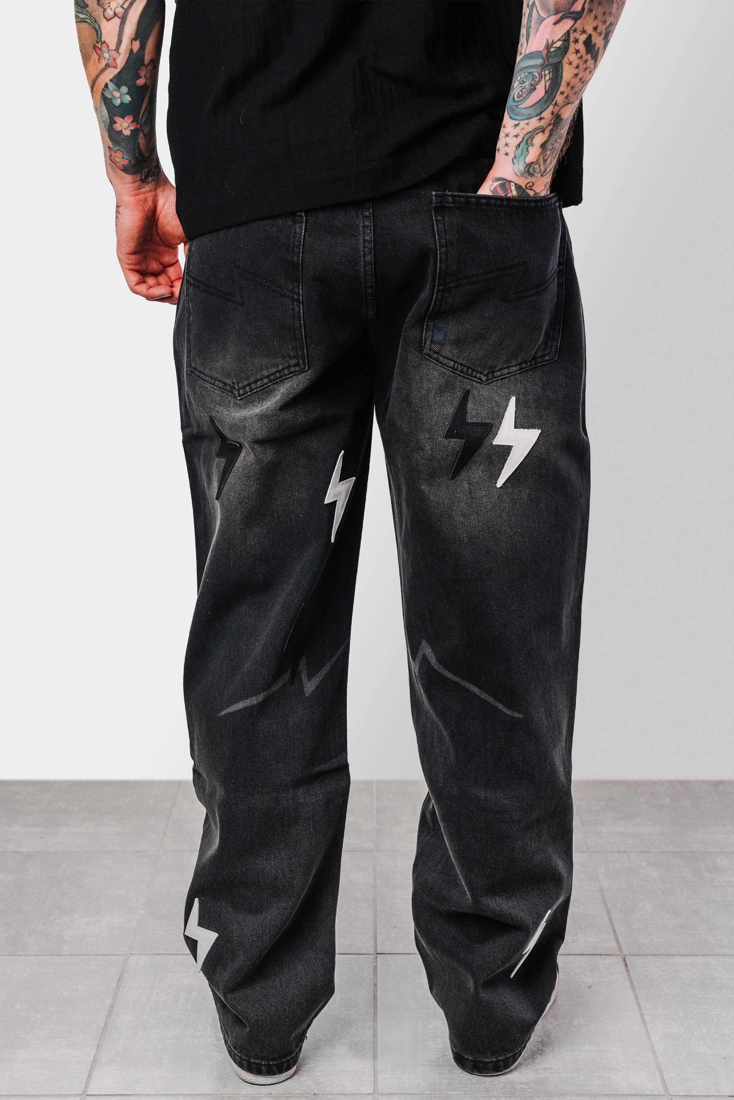 FLASH BLACK JEANS - Shoebuya Design