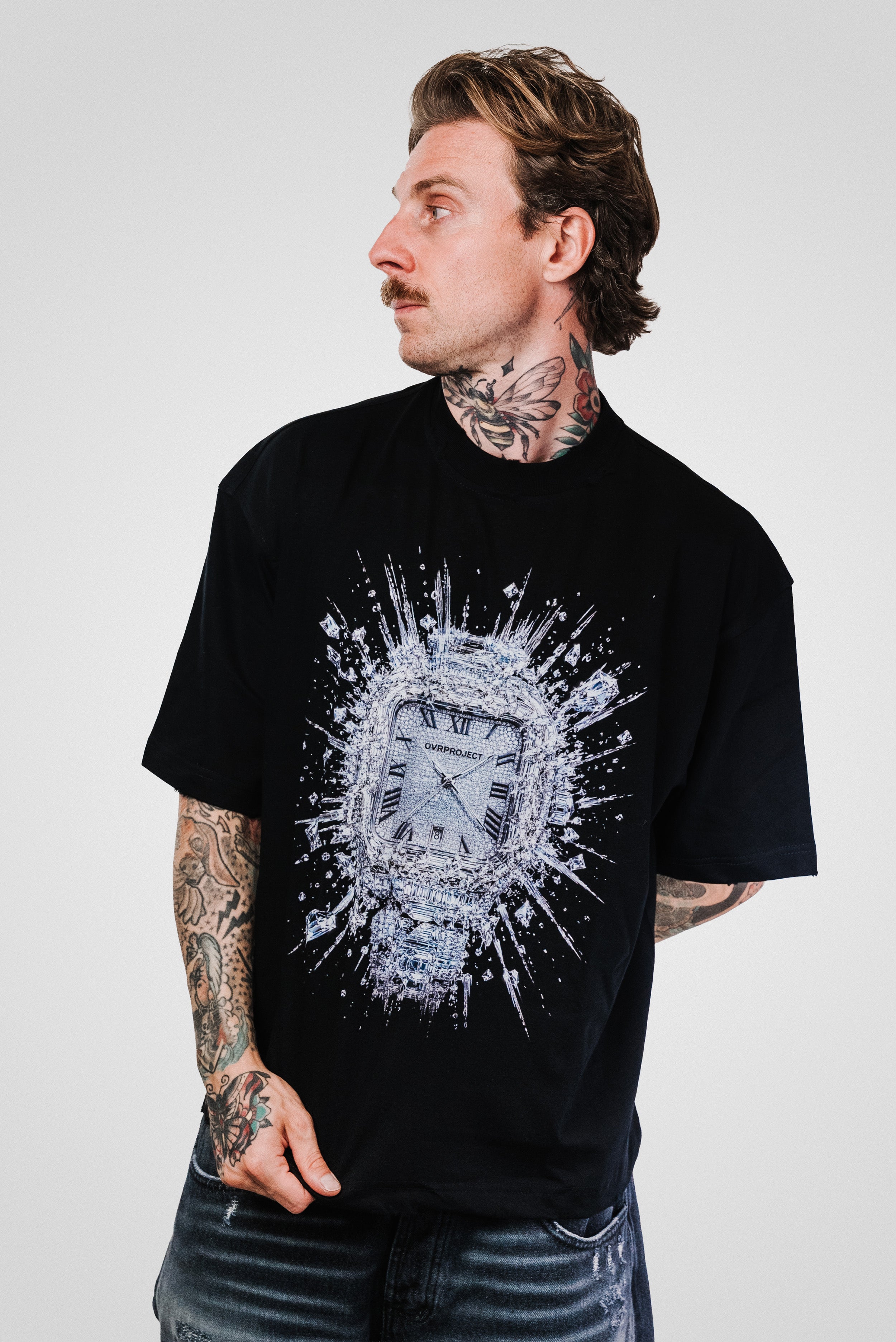 WATCH BLACK BOXY TEE - OVR Brand