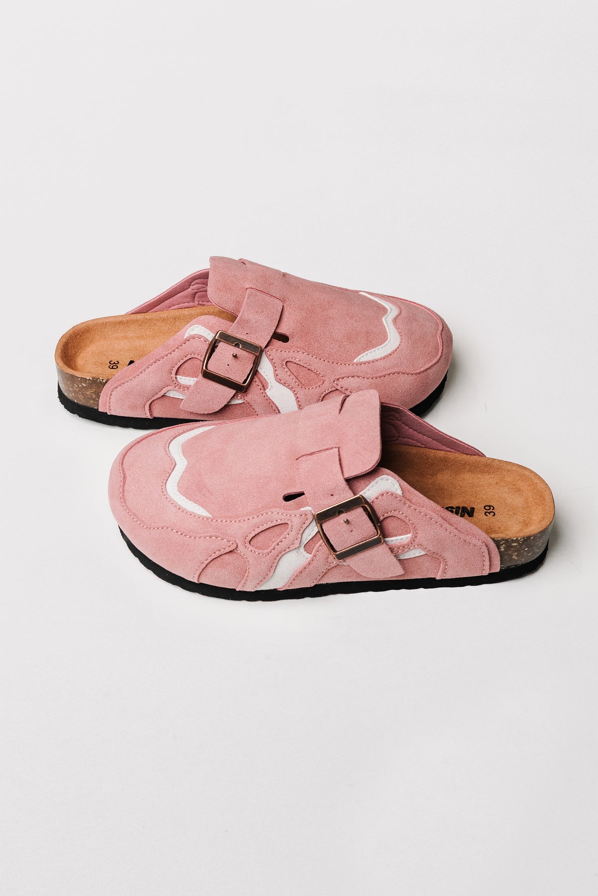 SLIP-ON BABY PINK PATCHWORK - Shoebuya Brand