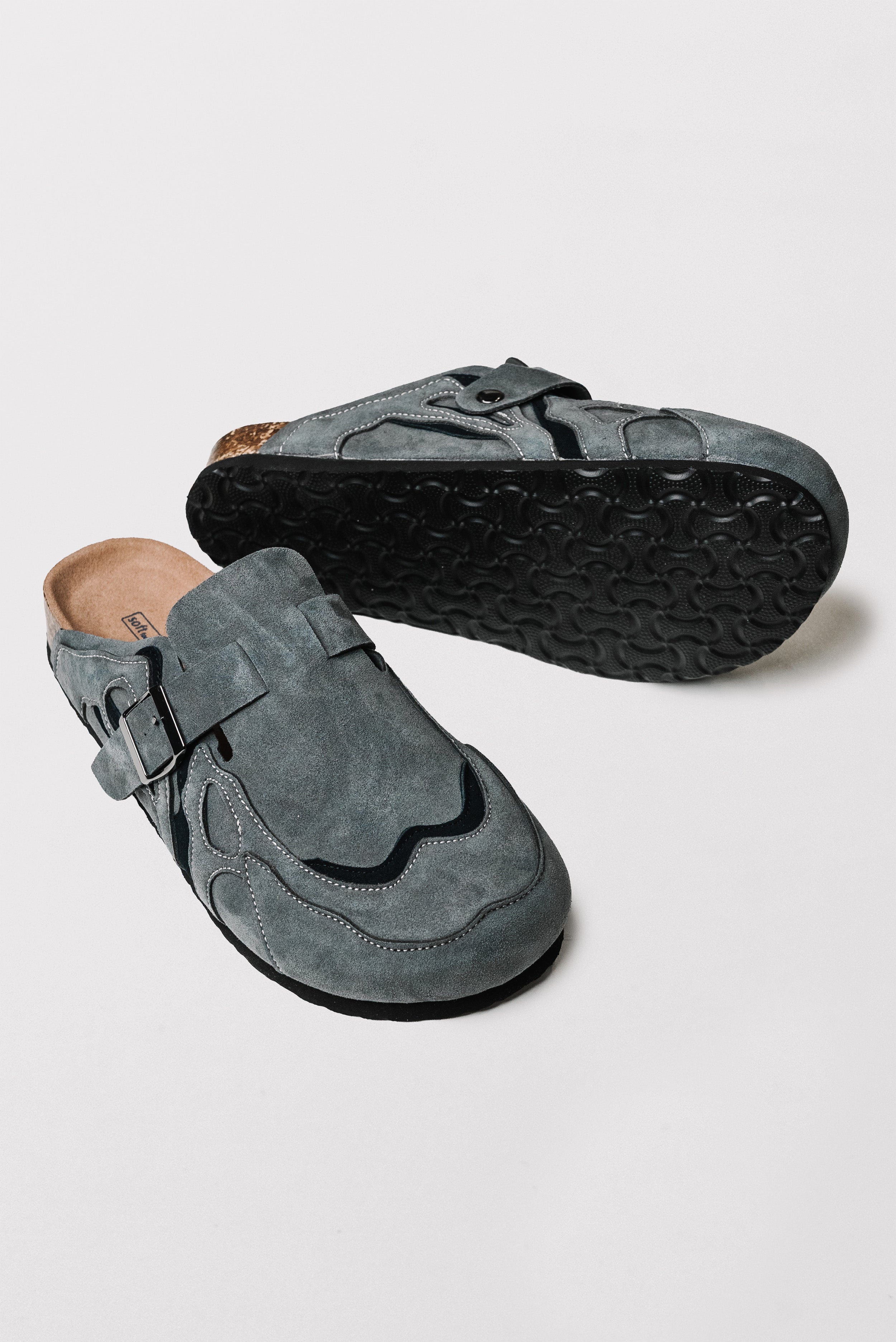 SLIP-ON DARK GREY PATCHWORK - Shoebuya Brand