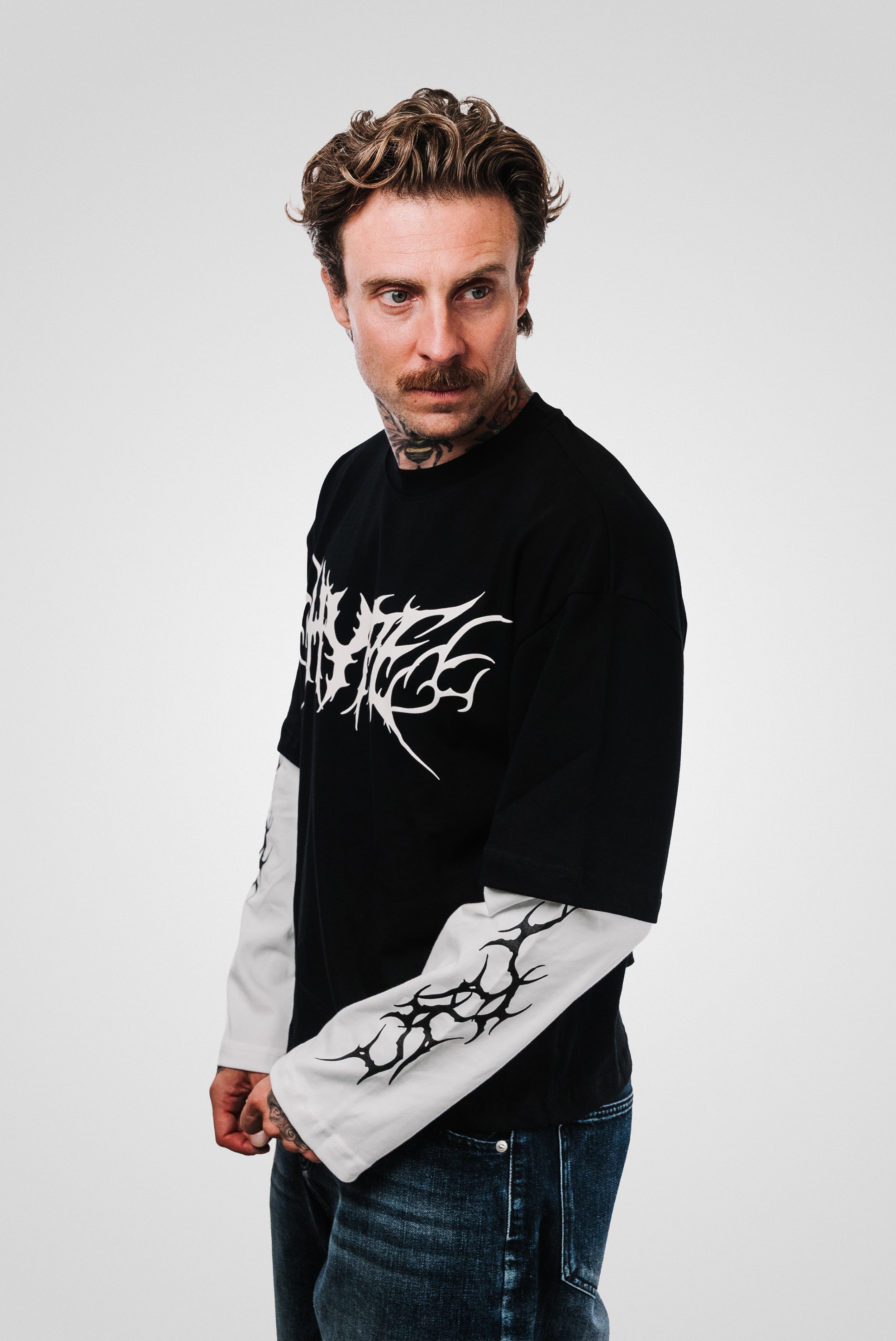 HYPE DOUBLE LONGSLEEVE BLACK - Replacement Brand