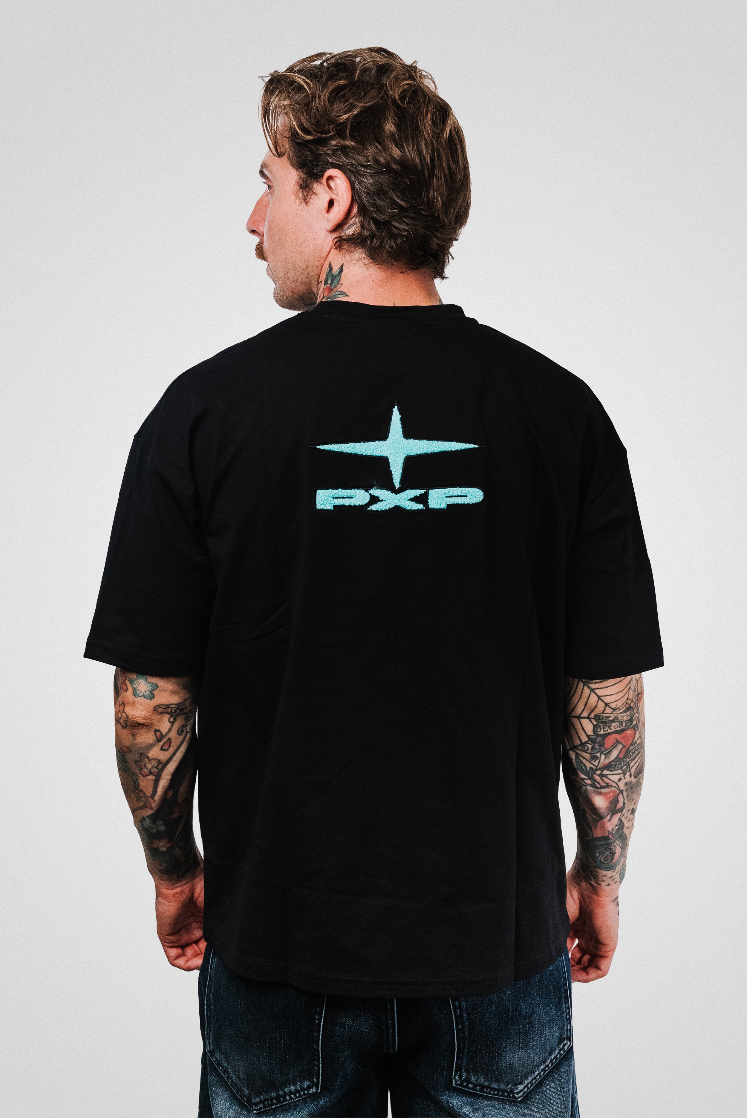 FUR TIFFANY LOGO BLACK TEE - PXP Brand