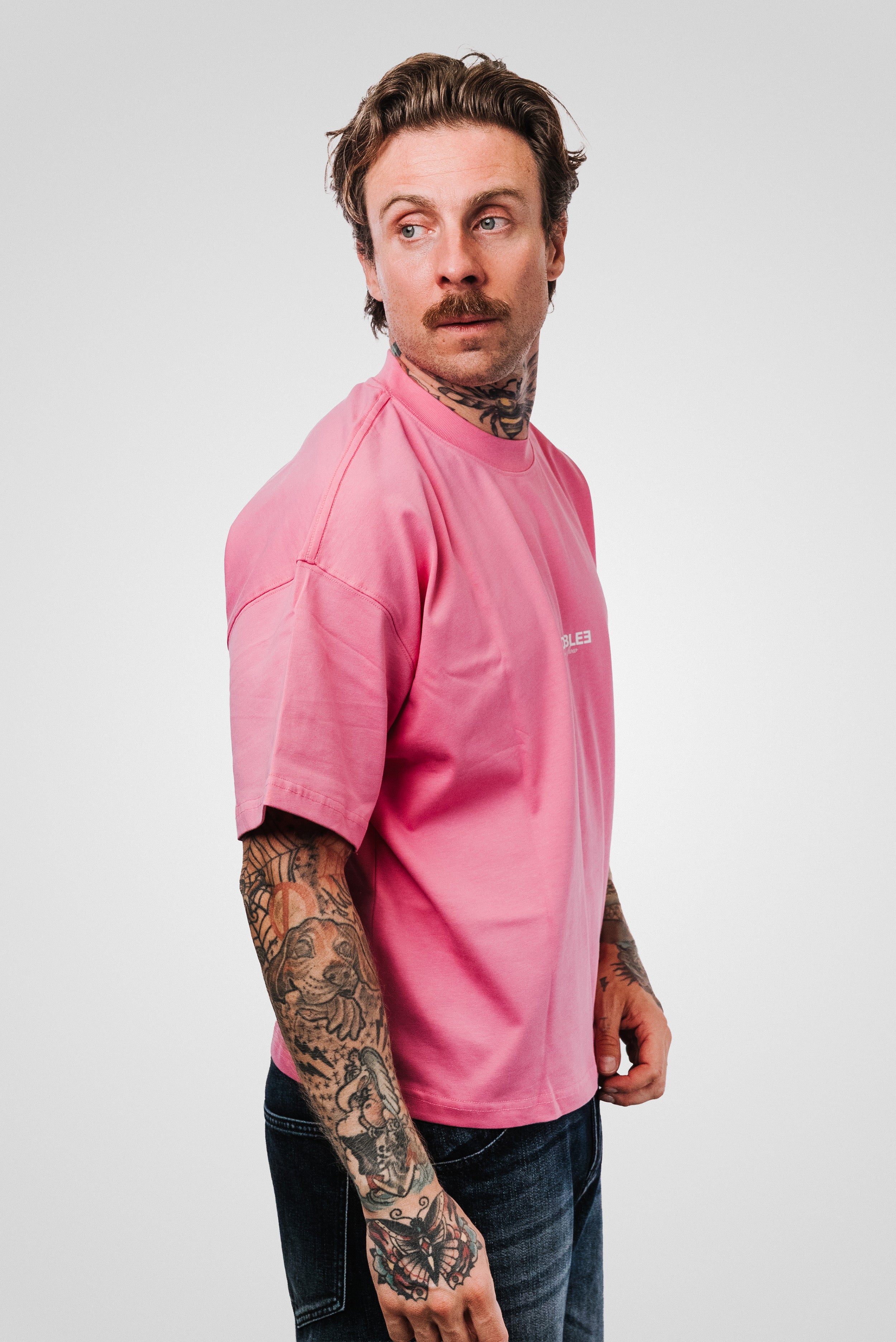 FUCK WHAT THEY THINK PINK BOXY TEE - TheDoubleE