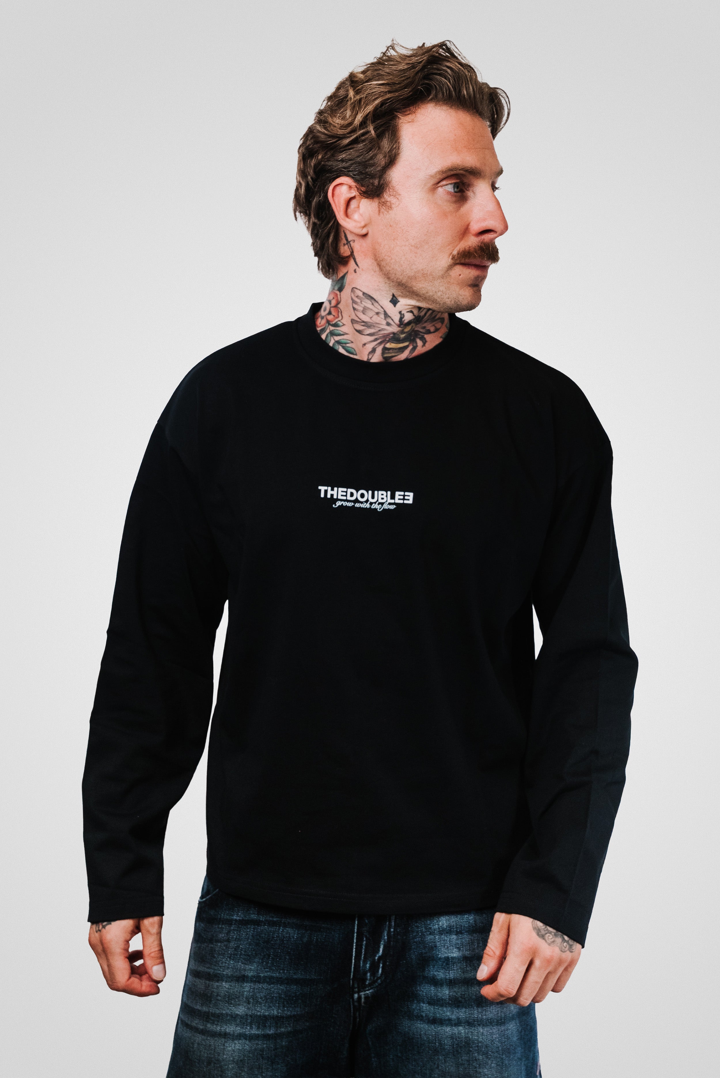 YOU'LL NEVER KNOW BLACK BOXY LONGSLEEVE - TheDoubleE