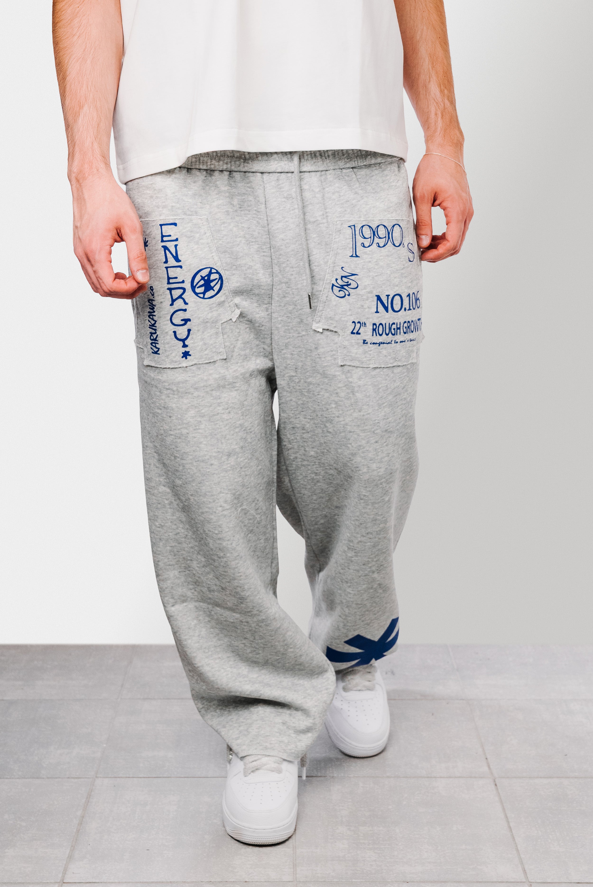 1990 LIGHT GREY SWEATPANTS - Shoebuya Design