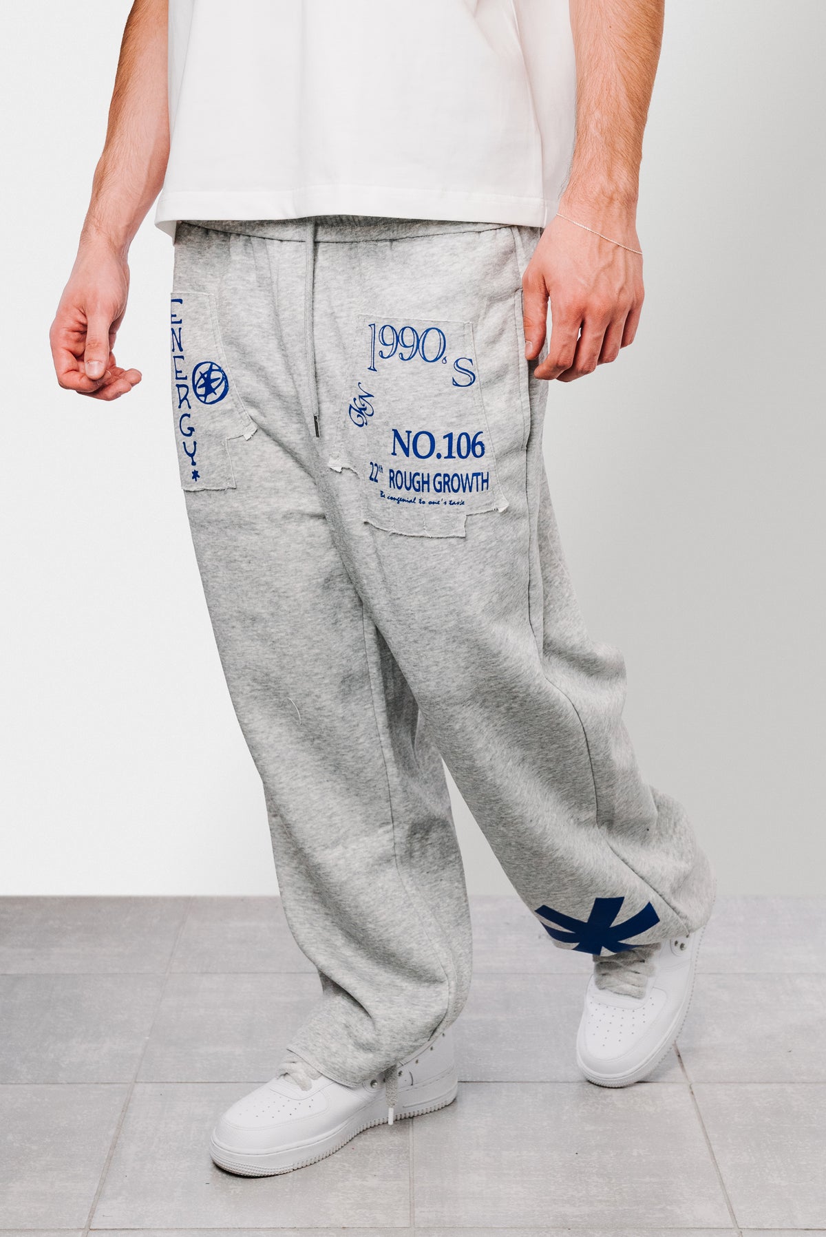 1990 LIGHT GREY SWEATPANTS - Shoebuya Design