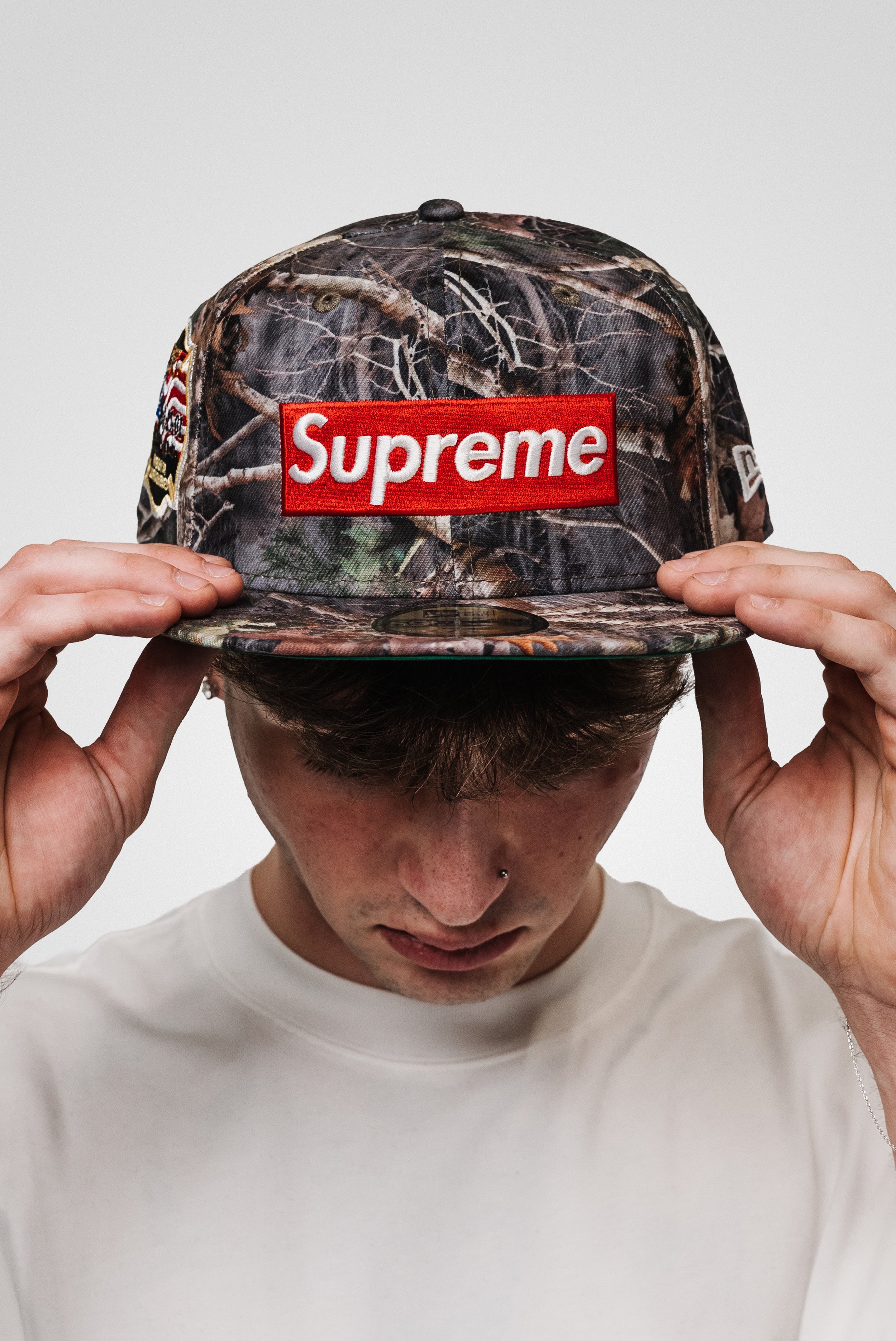 SUPREME BOX LOGO CAP AMERICAN RDNY PATCH