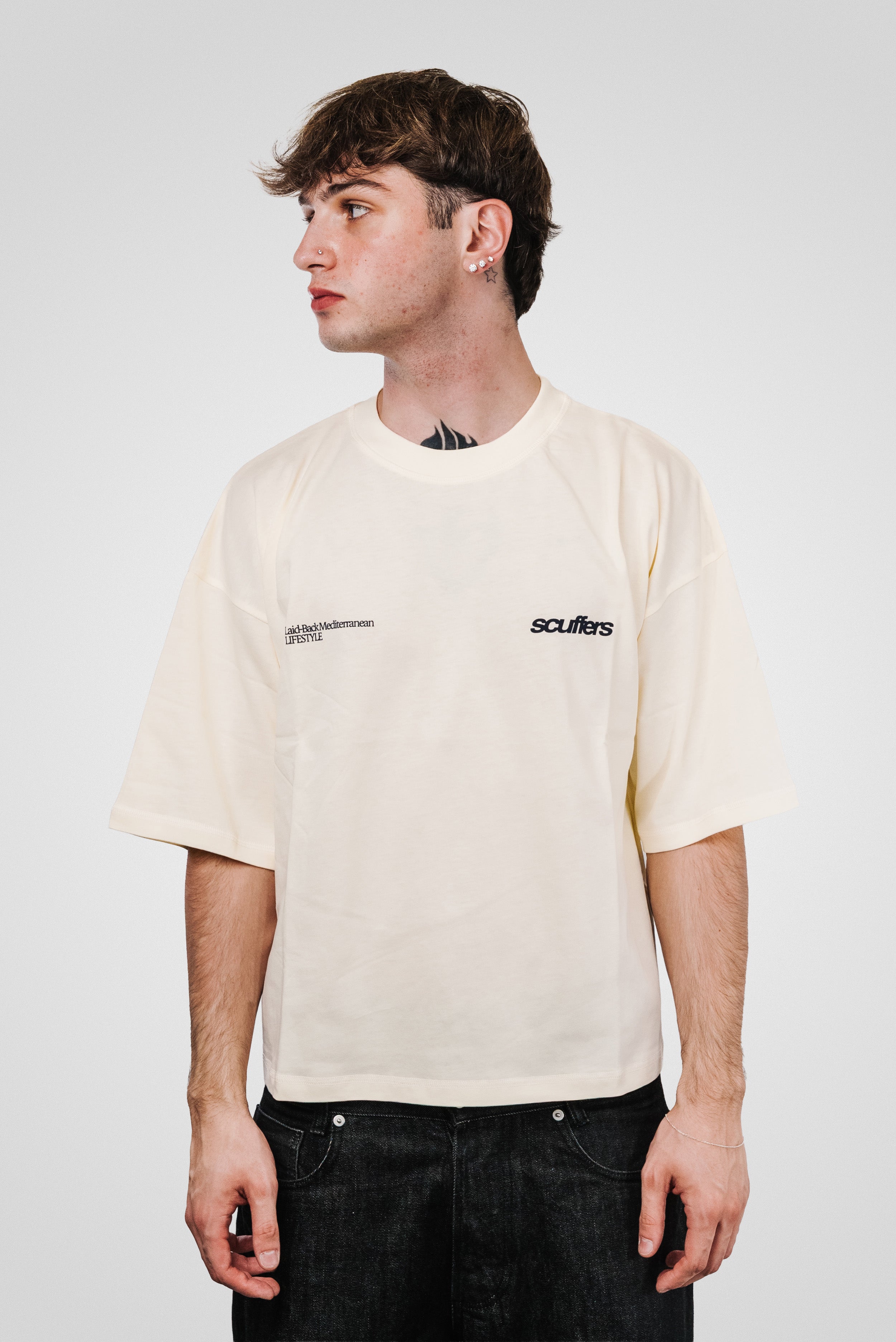 BARCELONA ECRU T-SHIRT - SCUFFERS