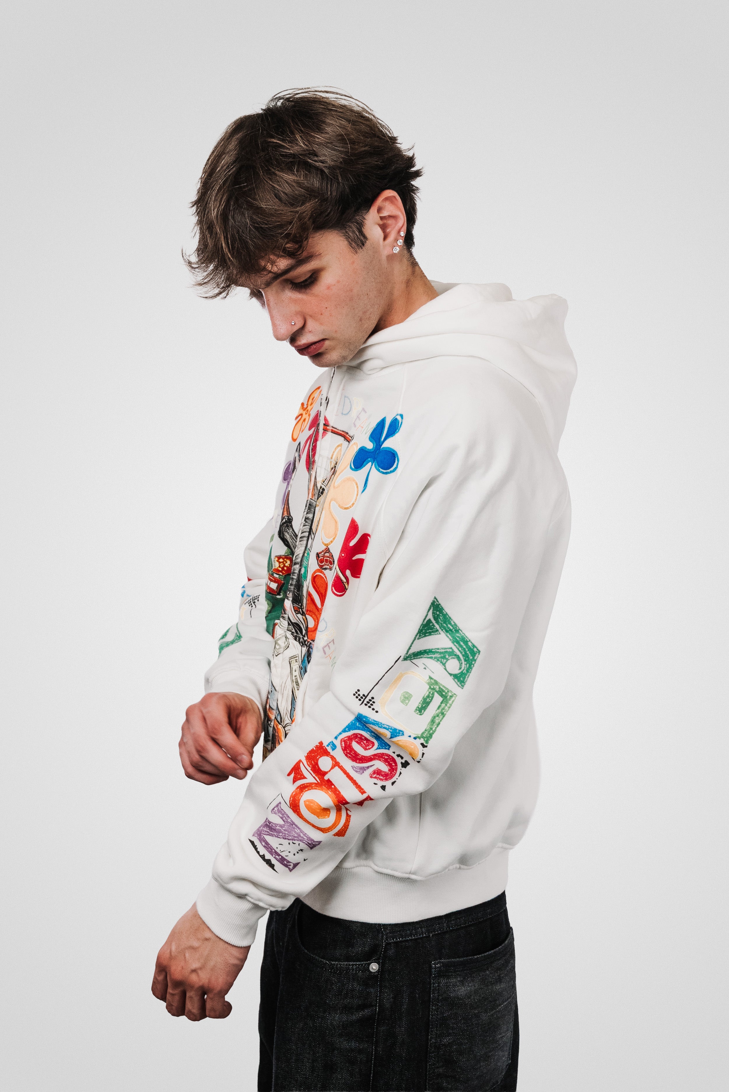 DREAM WHITE HOODIE - Noissey Brand