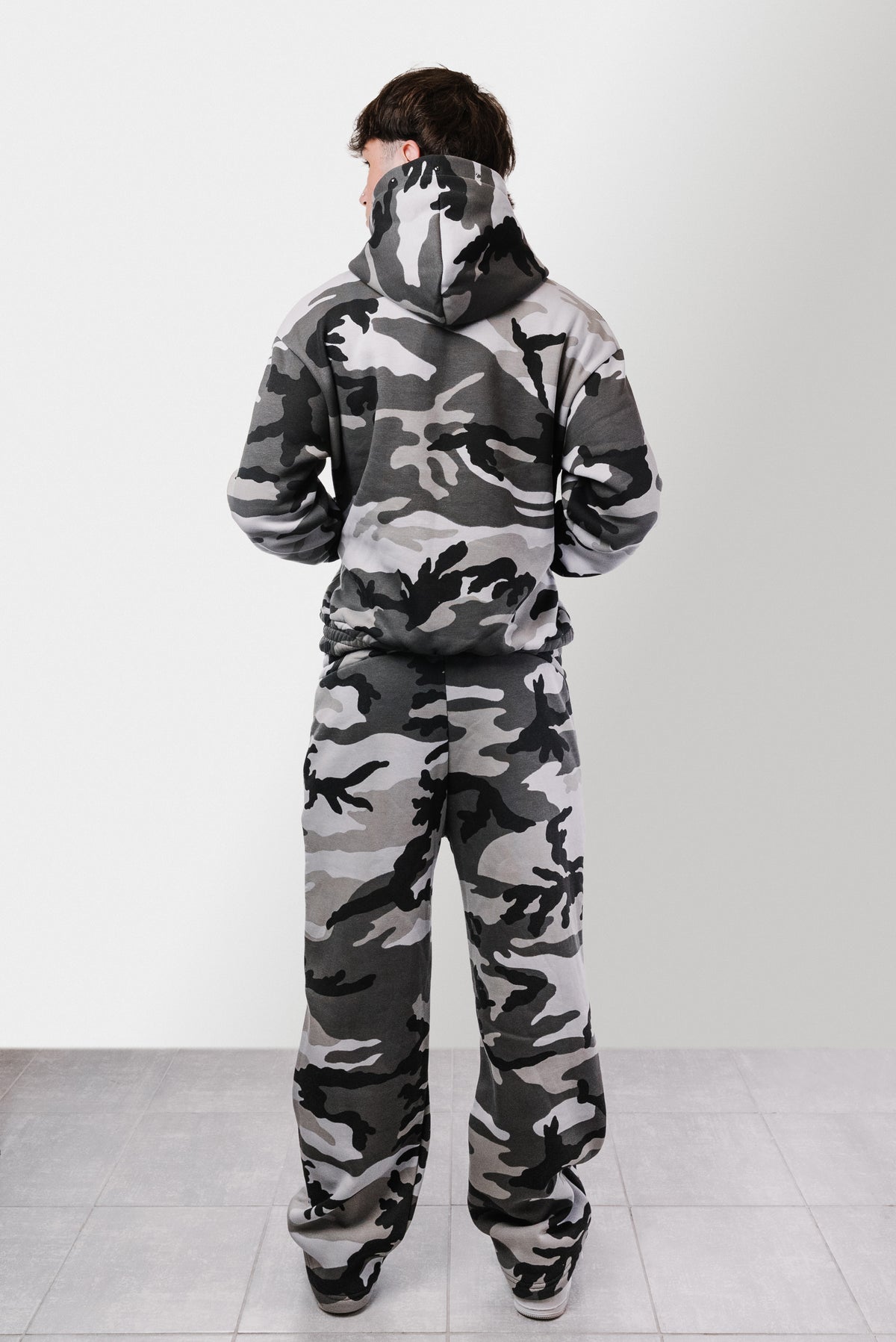 CAMO GREY WINTER ZIP HOODIE - Replacement Brand