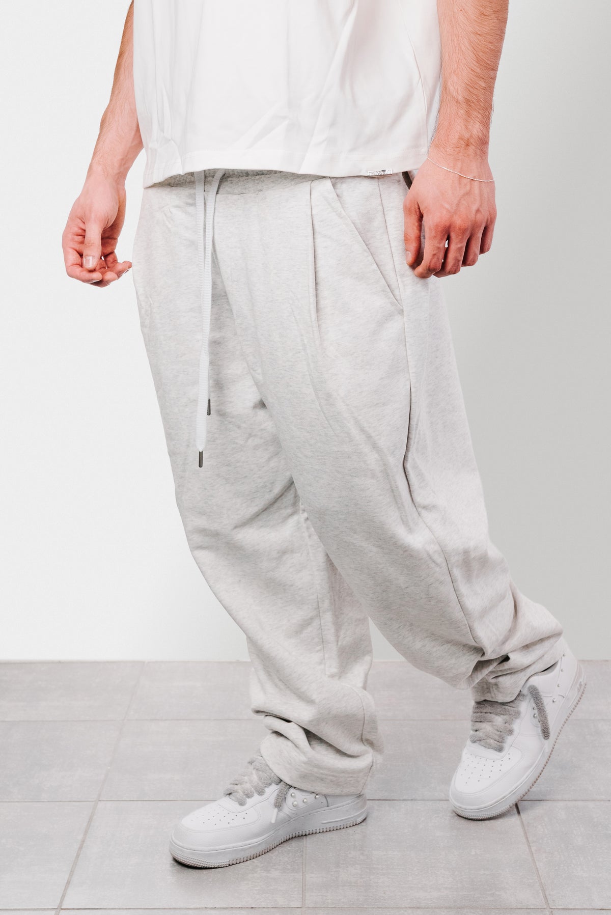 BASIC TRACKSUIT LIGHT GREY PANTS - Replacement Brand