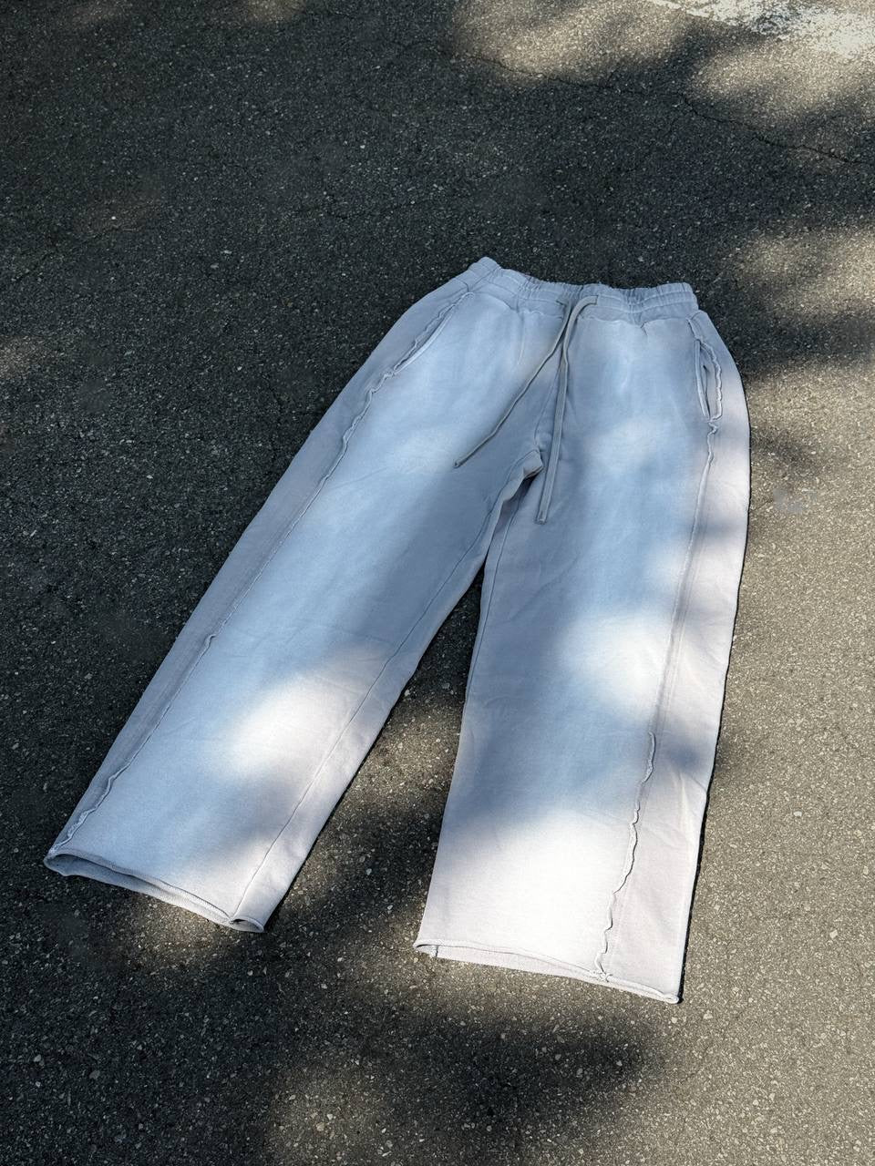 THE ACID WASH SPRAY PANTS GREY - Shoebuya Brand