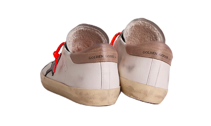 GOLDEN GOOSE SUPER STAR TACCO BROWN STELLA BLACK ORANGE CORDA LACES