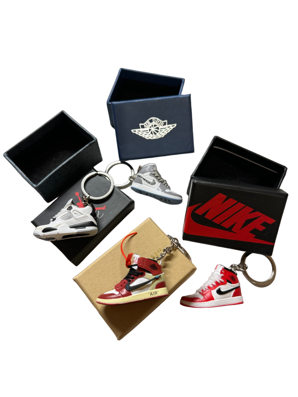 3d sneaker keychains with box clearance