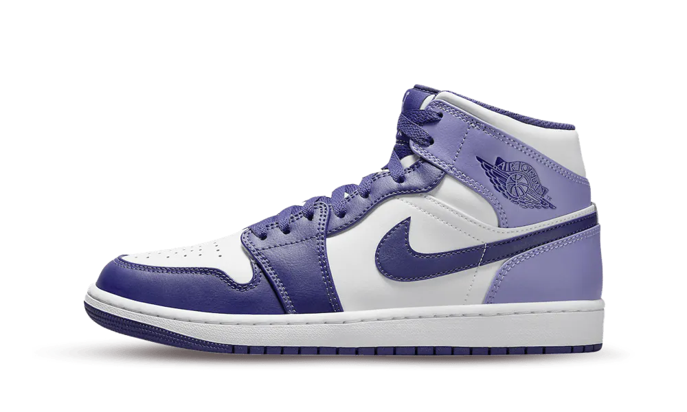 AIR JORDAN 1 MID WHITE SKY J PURPLE GS