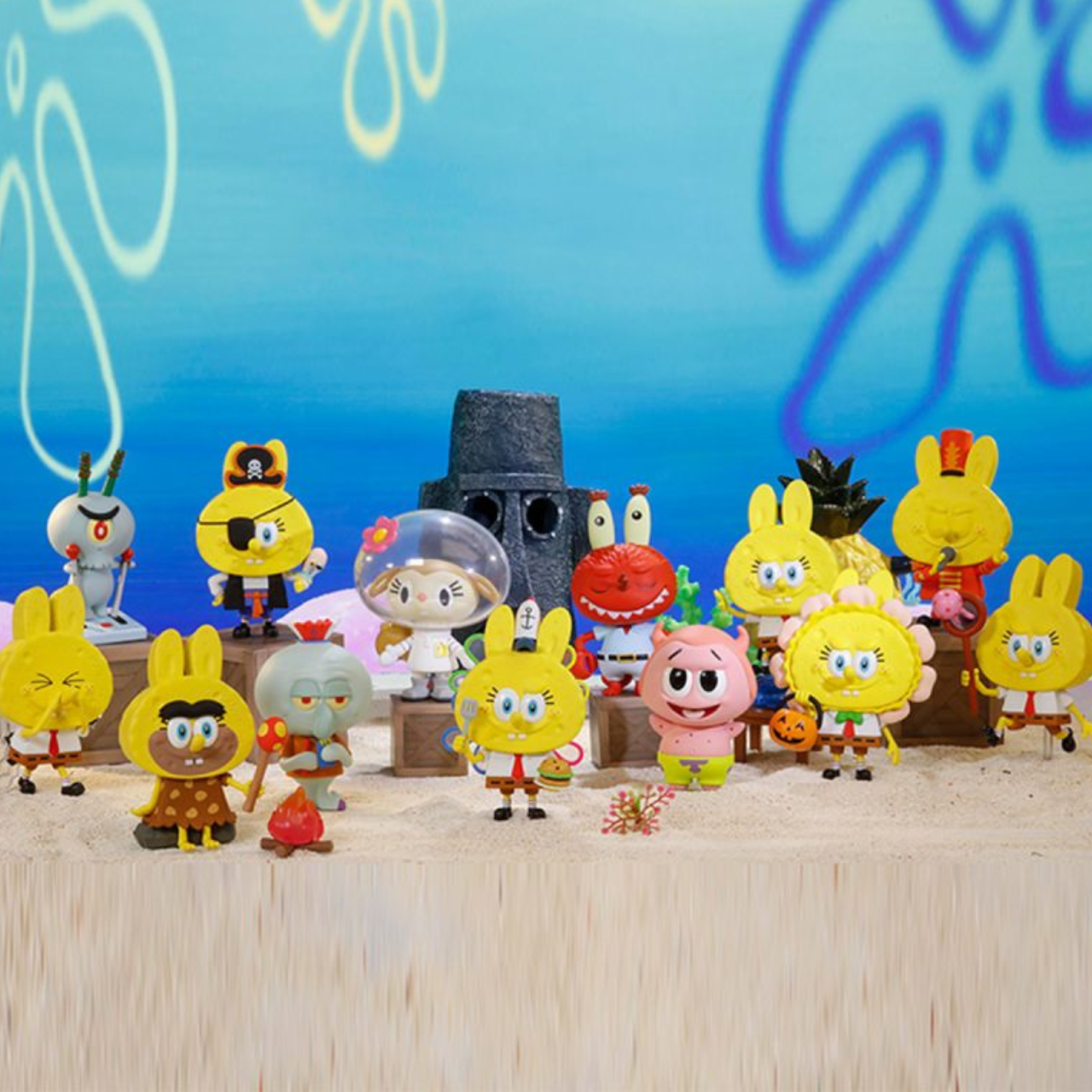 LABUBU THE MONSTERS SPONGEBOB
