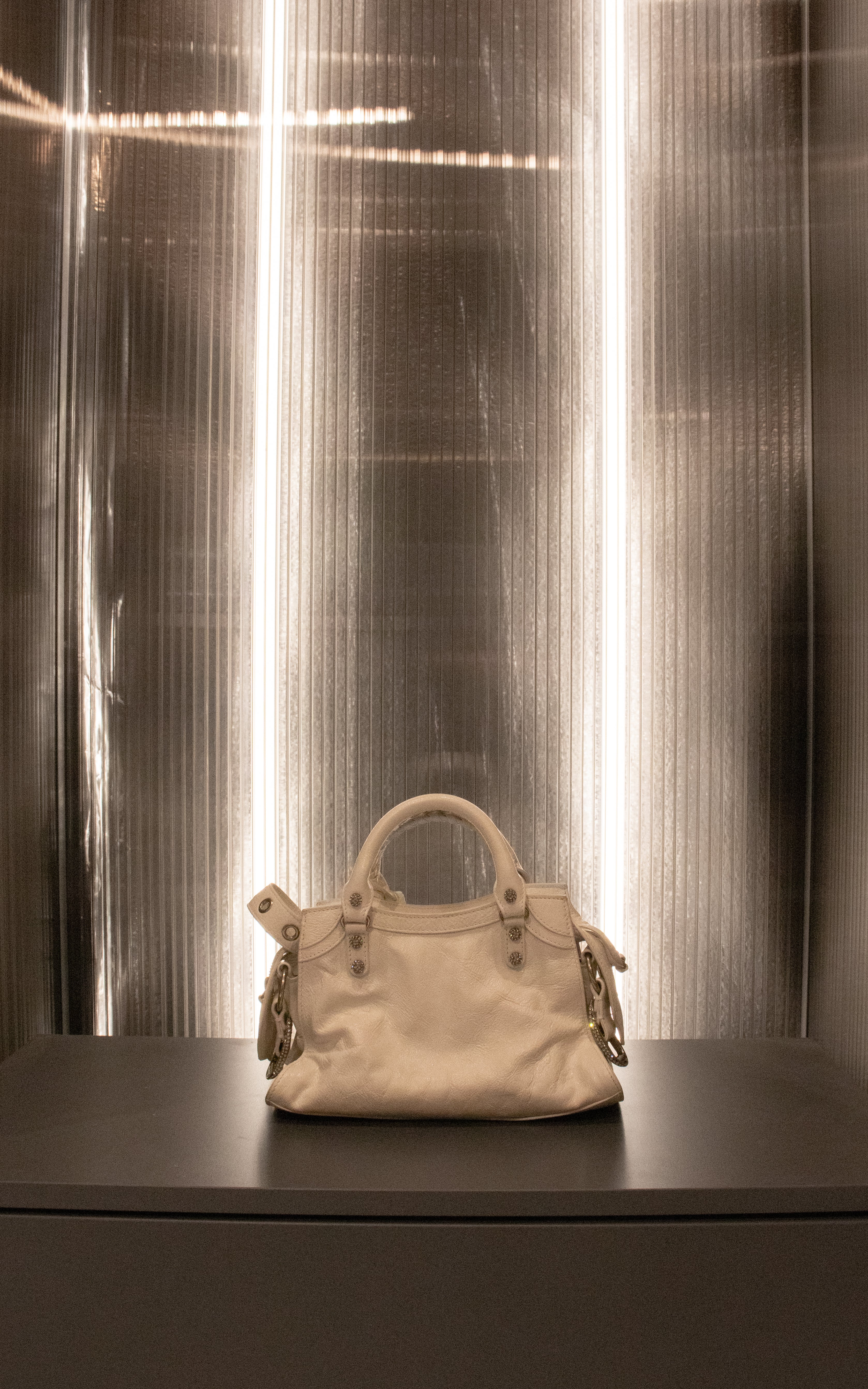 BALENCIAGA BORSA LE CITY NEO CAGOLE XS OPTIC WHITE