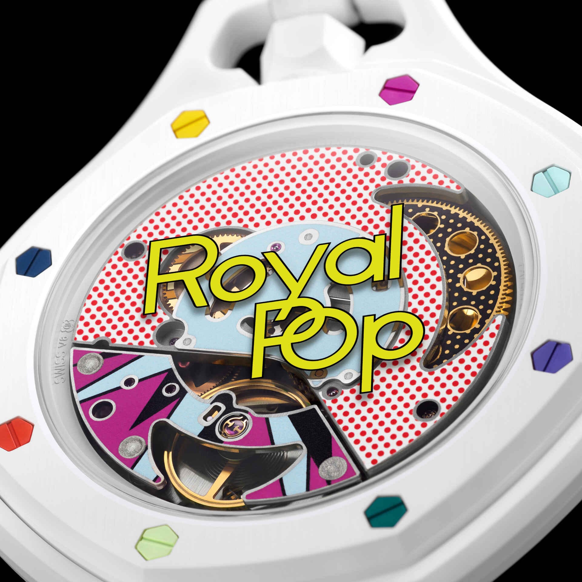 HUIT BLANC ROYAL POP WATCH - AP x Swatch