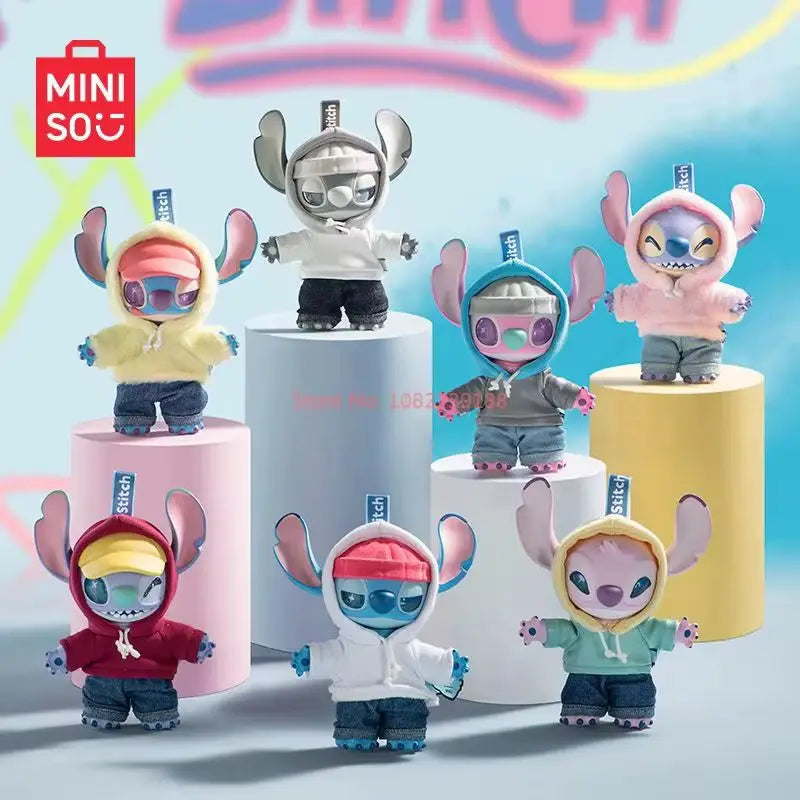 MINISO DISNEY STITCH GEN Z STREET PLUSH KEYCHAIN