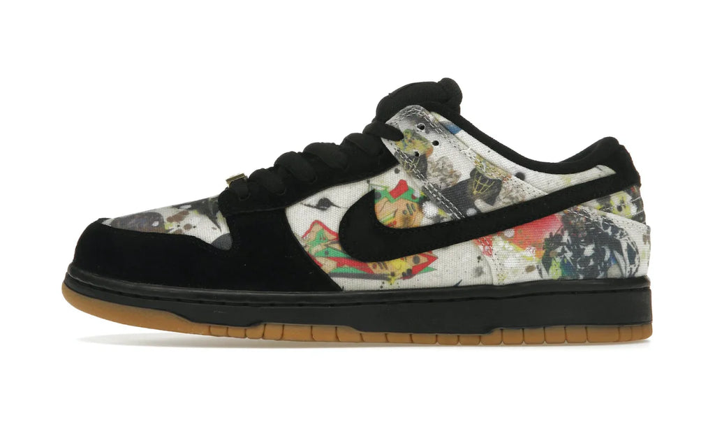 Supreme × Nike SB Dunk Low Black 27㎝訳あり NIKE SB DUNK LOW SUPREME RAMMELLZEE