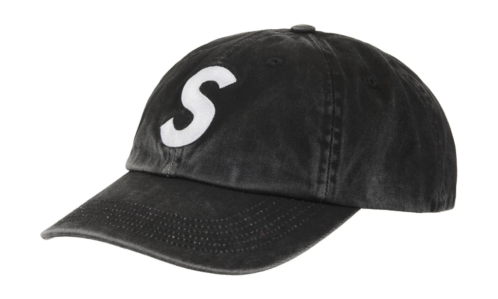 SUPREME PIGMENT COATED S LOGO 6-PANEL
