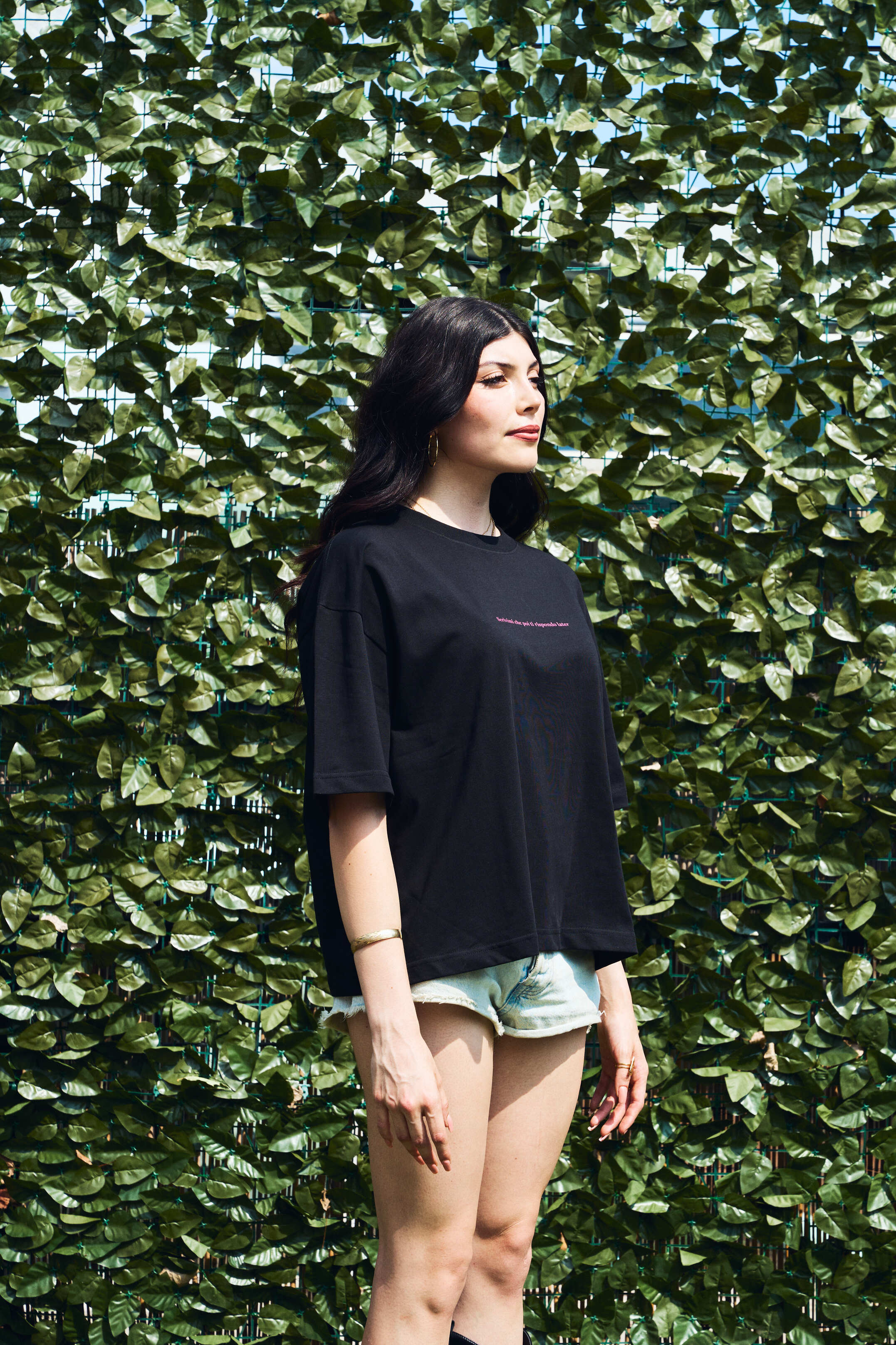 SCRIVIMI CHE POI TI RISPONDO LATER BOXY TEE BLACK UNISEX - Malessere Brand