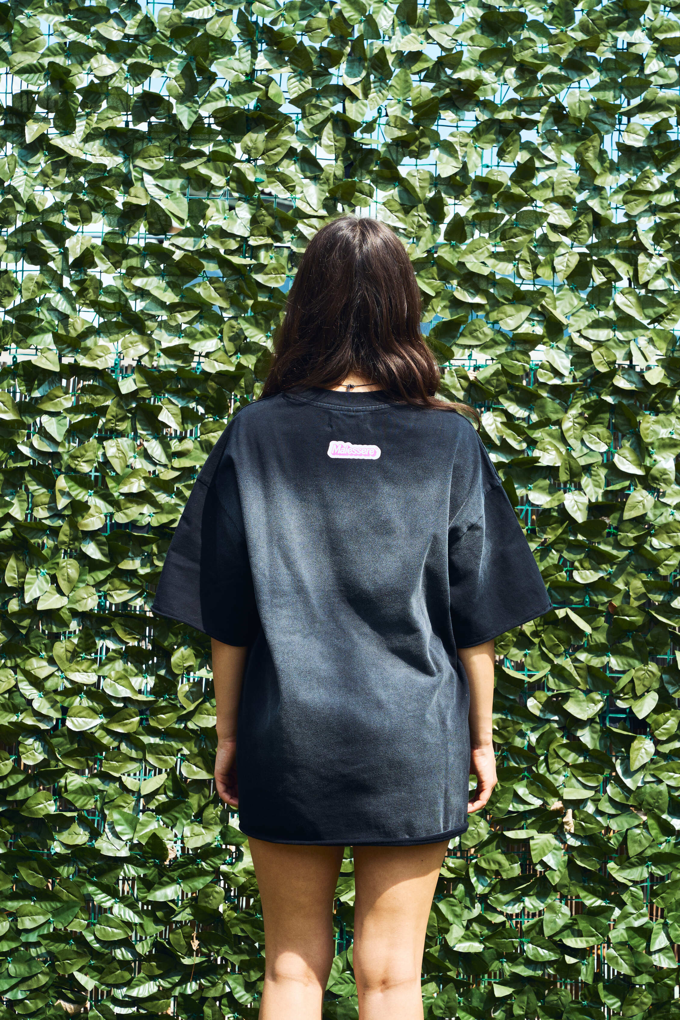 PER TE LASCIO IL PARTY OVERSIZED TEE WASHED BLACK UNISEX - Malessere Brand