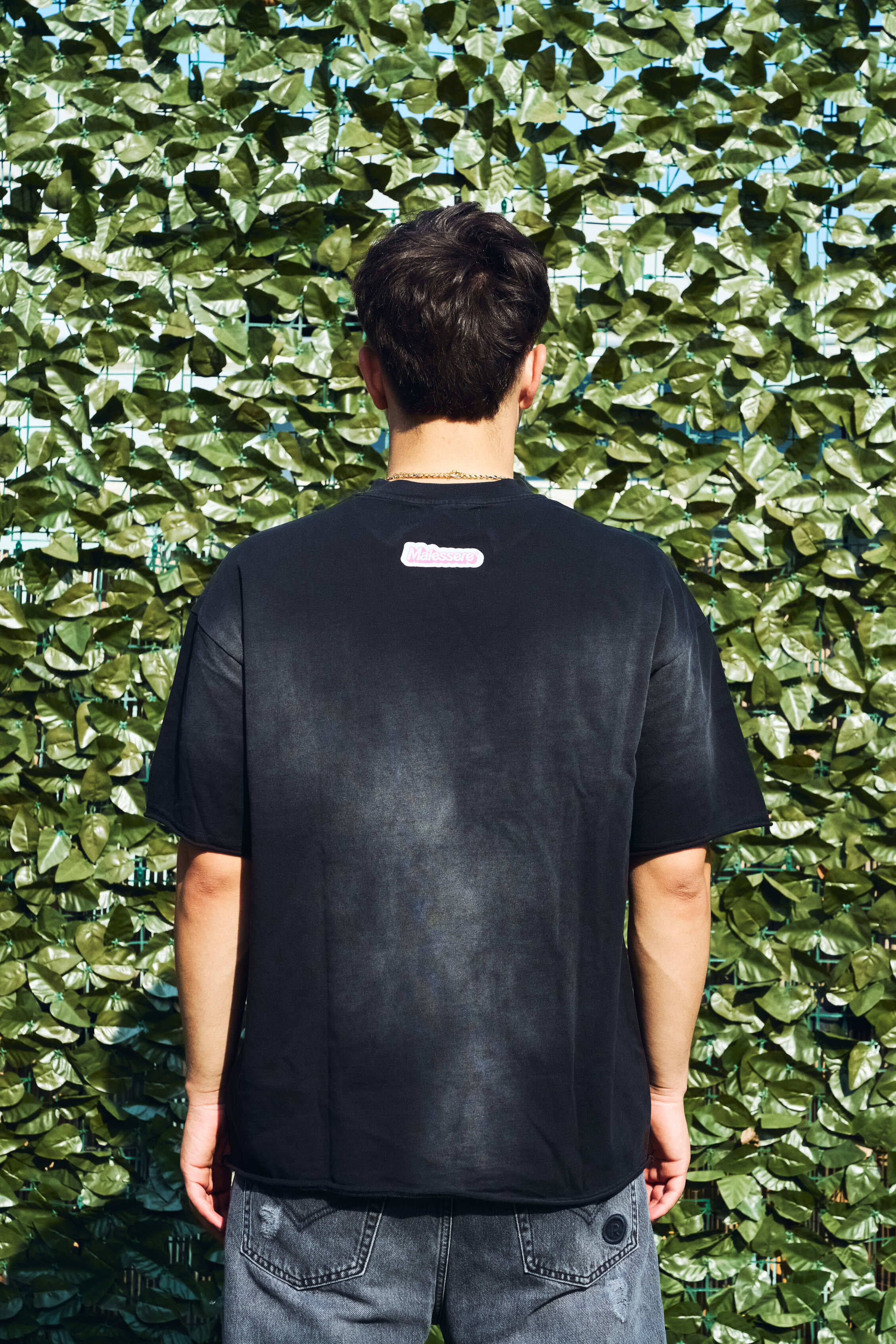 PER TE LASCIO IL PARTY OVERSIZED TEE WASHED BLACK UNISEX - Malessere Brand