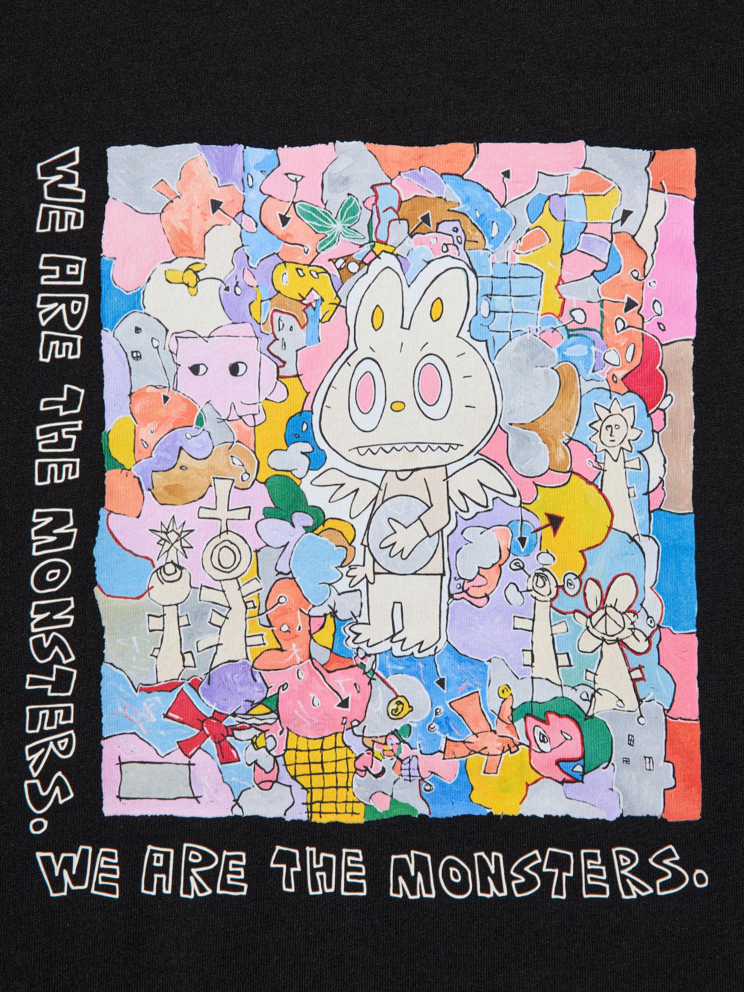 TEE UNIQLO X POP MART LABUBU BLACK