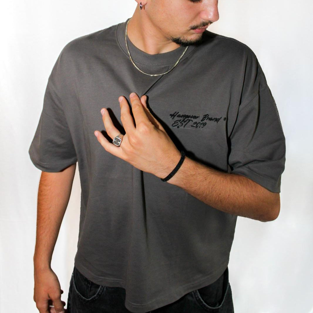 EST2019 GREY TEE - Hangover Brand