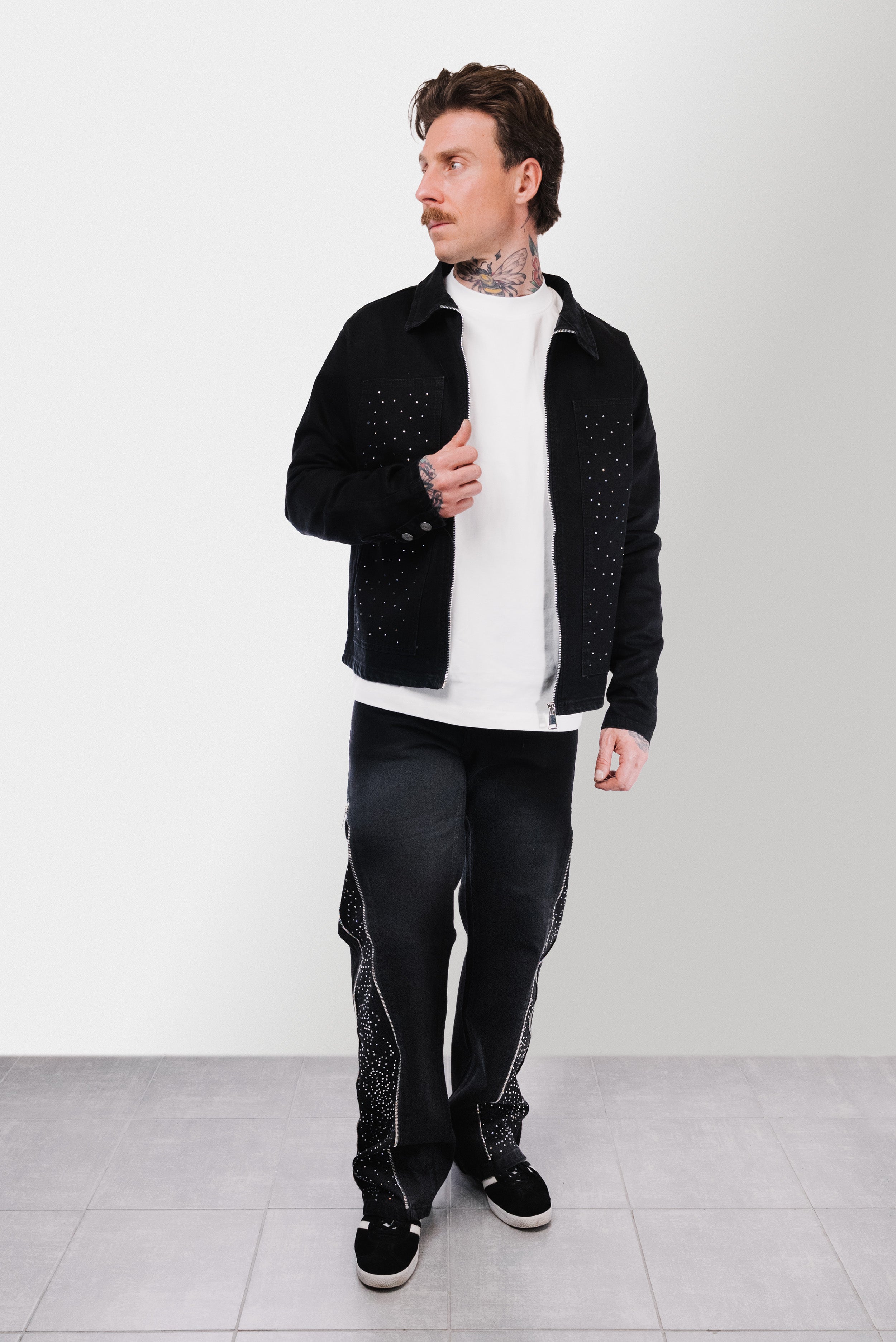 BLACK NIGHT GLITTER TRACKSUIT - Replacement Brand