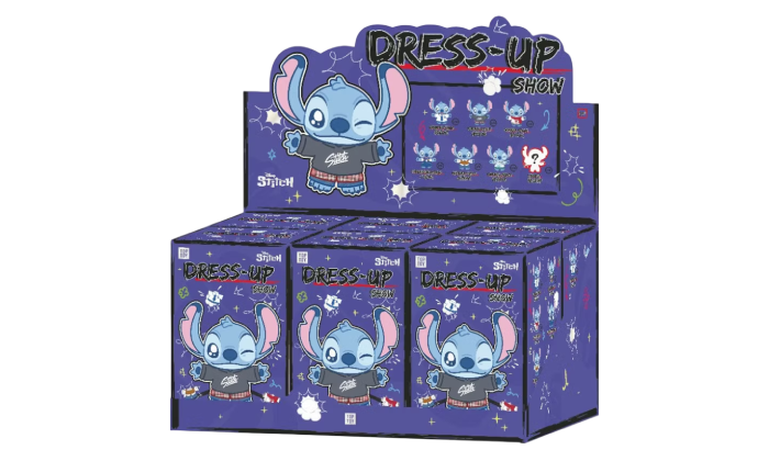 MINISO DISNEY TOP TOY DRESS UP SHOW SERIES PLUSH KEYCHAIN