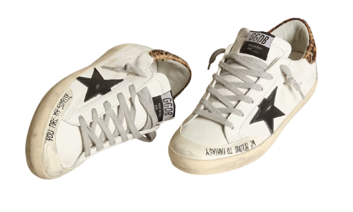 GOLDEN GOOSE SUPER STAR TACCO LEOPARD WRITE