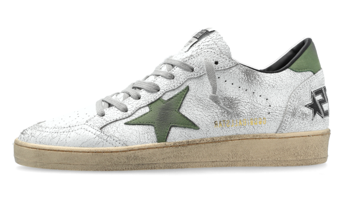 GOLDEN GOOSE BALLSTAR WHITE OLIVE