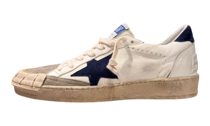 GOLDEN GOOSE BALLSTAR STELLA & TACCO SUEDE BLUE