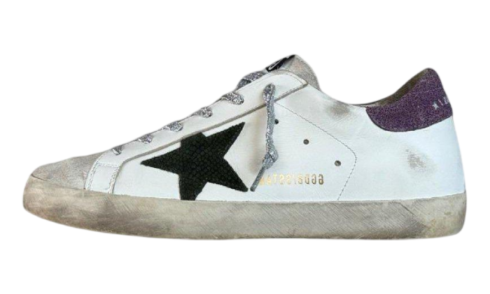 GOLDEN GOOSE SUPER STAR STELLA GREEN SUEDE & TACCO PURPLE SUDE