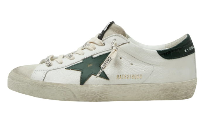 GOLDEN GOOSE SUPER STAR STELLA GREEN & TALLONE CROCO GREEN
