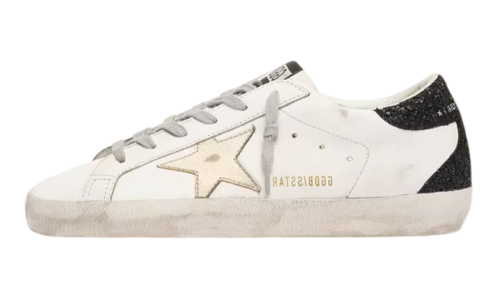GOLDEN GOOSE SUPER STAR TACCO GLITTER NERO
