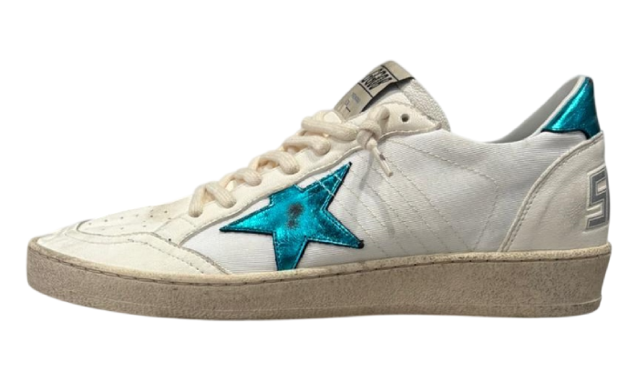 GOLDEN GOOSE BALLSTAR STELLA & TACCO TURQUOISE
