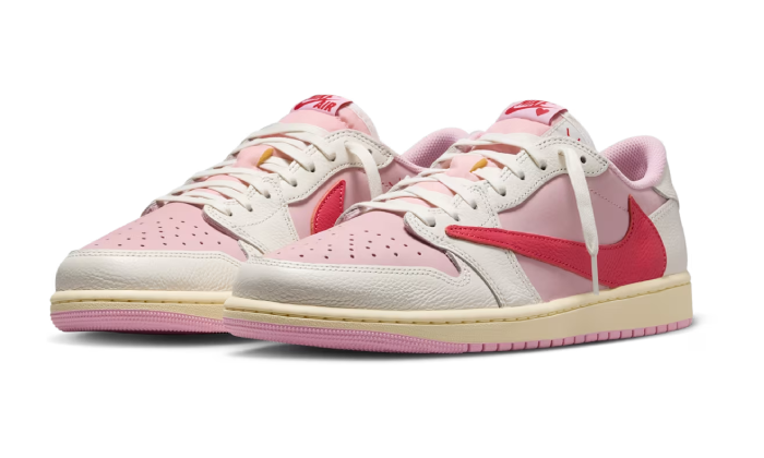 AIR JORDAN 1 RETRO LOW OG SP TRAVIS SCOTT SAIL TROPICAL PINK