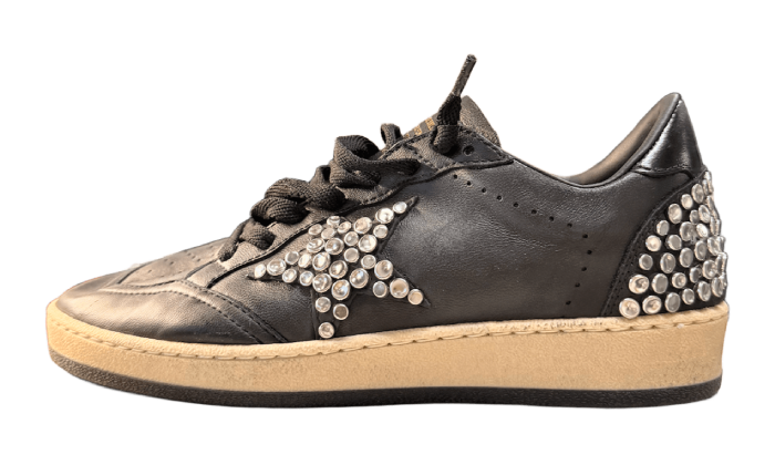 GOLDEN GOOSE BALLSTAR FULL BLACK DOTS STAR