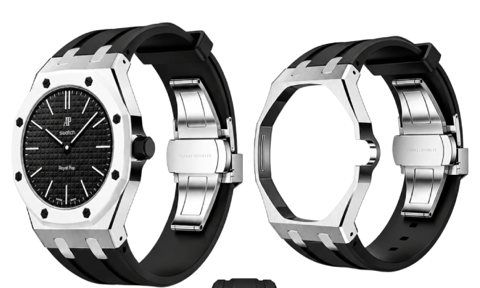 STAINLESS+SILICONE STRAP - AP SWATCH ROYAL POP