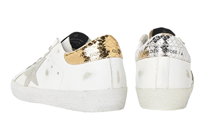GOLDEN GOOSE SUPER STAR SUEDE STAR CROCO TAB DIFFERENT