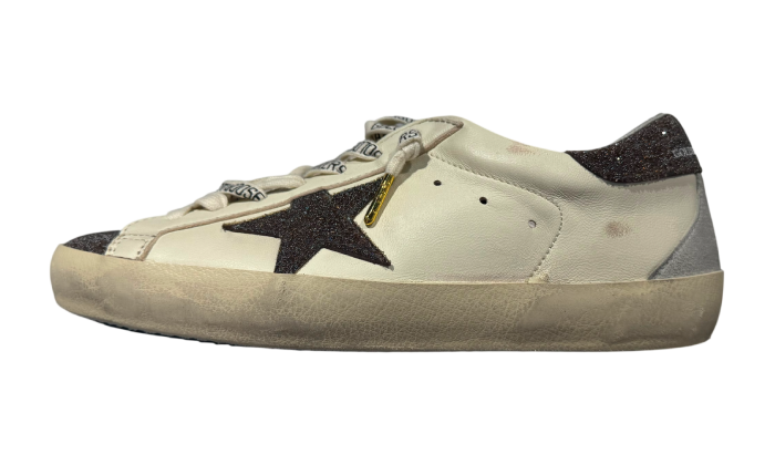 GOLDEN GOOSE SUPER STAR UPPER CRYSTAL SWAROVSKI STAR AND TAB