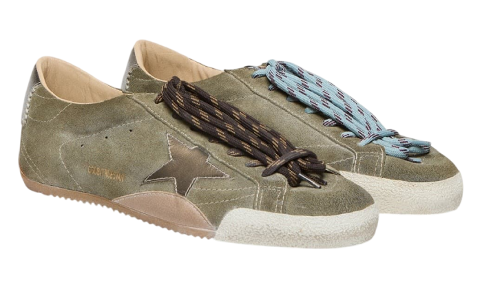 GOLDEN GOOSE TRUE STAR FULL SUEDE GREEN